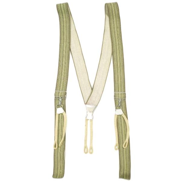 RRL ダブルアールエル STRIPE SUSPENDERS ストライプサスペンダー ベージュ Do...
