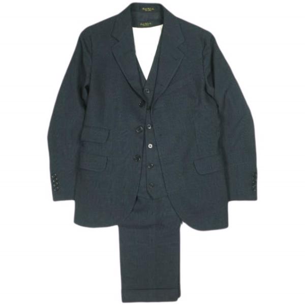 RRL ダブルアールエル イタリア製 WINDOWPANE 3PIECE SUITS ウィンドウペン...