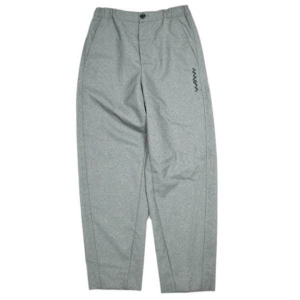 新品 MARNI マルニ 25SS グレー ウール製ストレートパンツ マルニシンボル入り PAMA0...