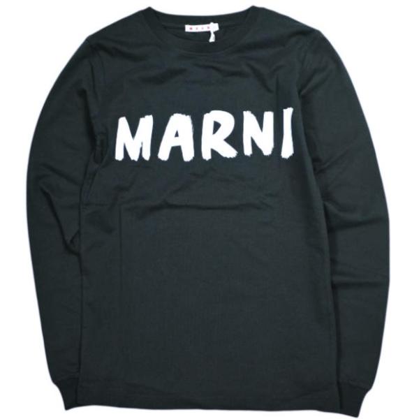 新品 MARNI マルニ 24AW ペイントロゴ ロングスリーブTシャツ THJE0294P1 US...