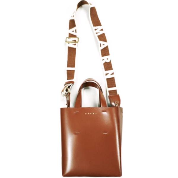 新品 MARNI マルニ 24SS MUSEO BAG MINI 巾着付き 2WAY ショルダーバッ...