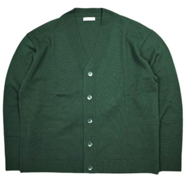 新品 ATON エイトン NATURAL DYE WOOL OVERSIZED CARDIGAN ナ...
