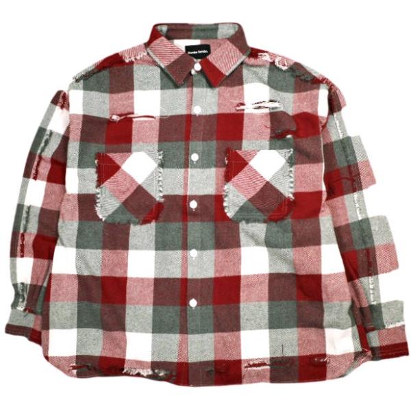 新品 Danke Schon ダンケシェーン 25AW FLANNEL DAMAGE SHIRTS ...