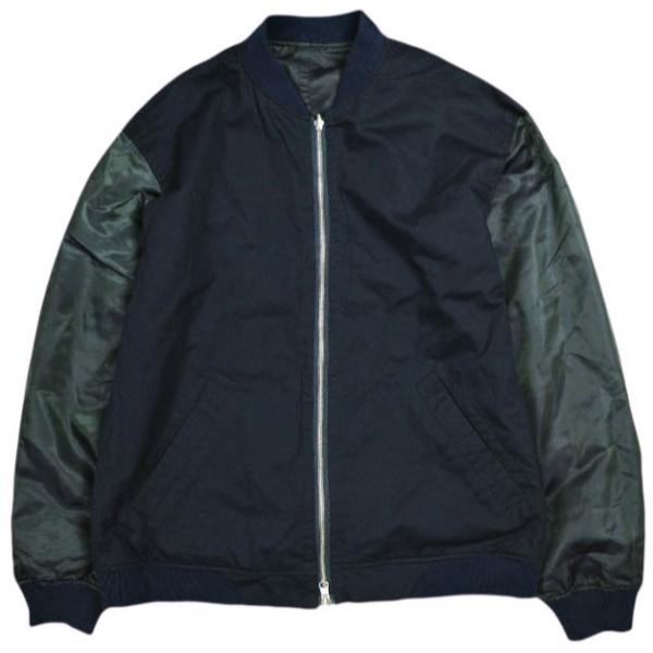 URU ウル 日本製 リバーシブルジップブルゾン 14SUJ11S 1 NAVY ジャケット アウタ...