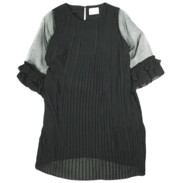 CAROLINA GLASER カロリナグレイサー シフォンプリーツワンピース 62-26-0060...