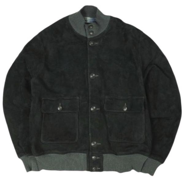 新品 RRL ダブルアールエル 25AW スエードボンバージャケット M Vintage Black...