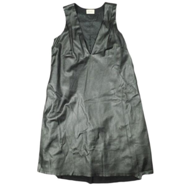 maturely マチュアリー 19AW Vegan Leather Dress ヴィーガンレザード...