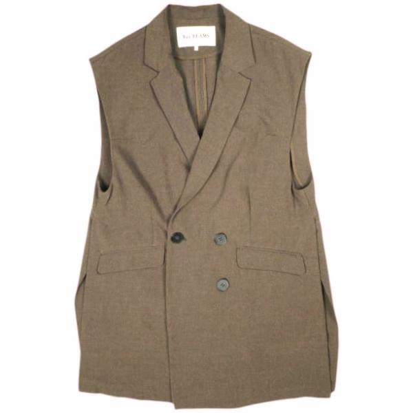 Ray BEAMS レイビームス 22SS 4ボタンダブルノースリーブジャケット 61-06-018...