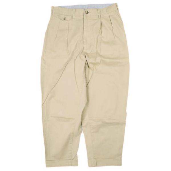 BEAMS PLUS ビームスプラス 日本製 2プリーツチノワイドアンクルパンツ 11-23-021...
