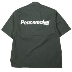 OAMC PEACEMAKER オーエーエムシー ピースメーカー 25SS Boxi S/S Shirt ボクシーショートスリーブシャツ PCM1OS04ACO001099 L BLACK 開襟