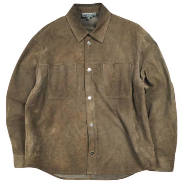 KITH NYC キスニューヨークシティ 25AW Suede Apollo Shirt スエードア...