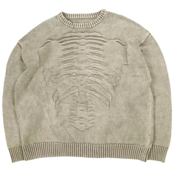 Danke Schon ダンケシェーン BORN KNIT ウォッシュ加工 ボーンクルーネックニット...
