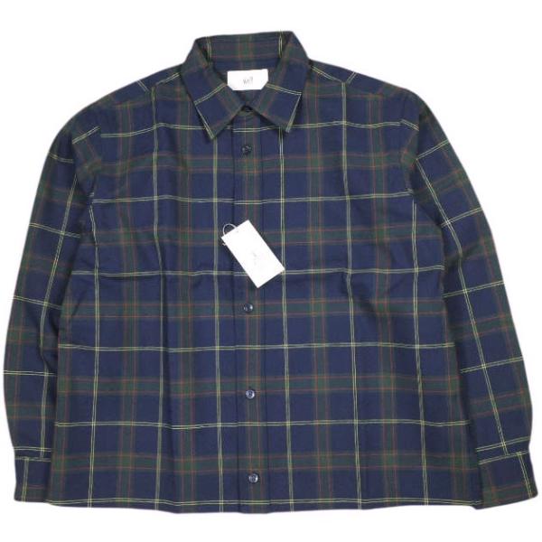 新品 well ウェル 21AW 日本製 HEMMING SHIRT ウールチェックシャツ WB21...