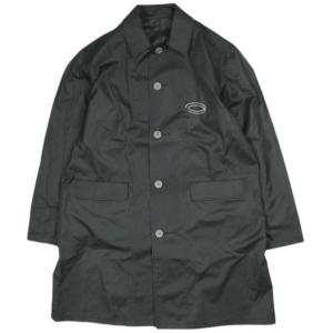 新品 well ウェル 21SS 日本製 WELL SHOP OVER ナイロンショップコート WC21XX01 2 BLACK ステンカラーコート アウター g26414