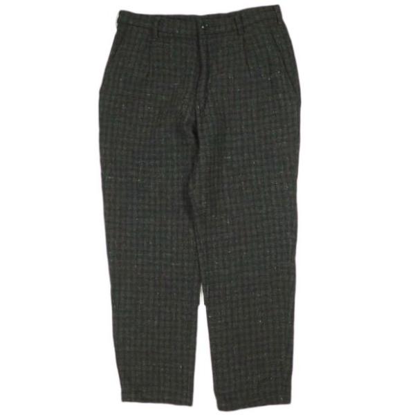 新品 un/unbient アン CLASSIC WOOL TWEED 1TUCK PANTS クラ...