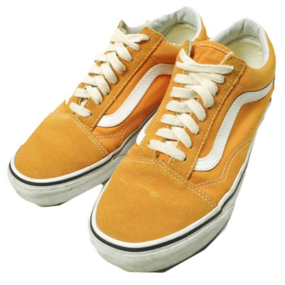 VANS バンズ OLD SKOOL オールドスクール US6.5(24.5cm) ORANGE キ...