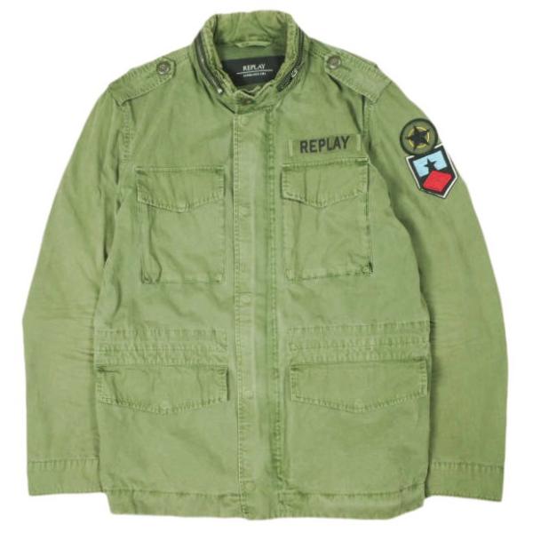 REPLAY リプレイ ワッペン付き M-65 ミリタリージャケット M8822 .000.8271...