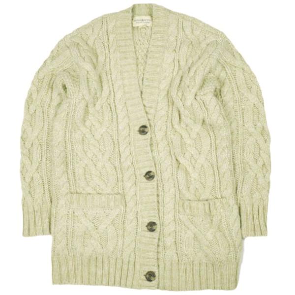 DENIM＆SUPPLY デニムアンドサプライ ケーブルニット ローゲージカーディガン XS Nat...