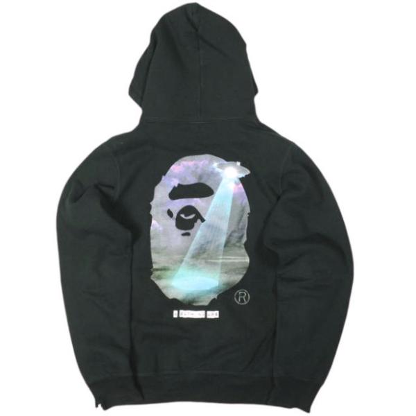 A BATHING APE ア ベイシング エイプ BAPE GALAXY UFO PULLOVER...