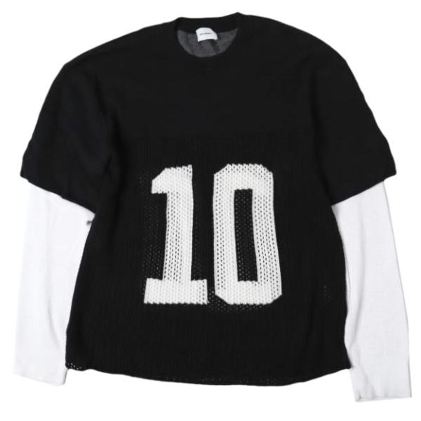 ASKYURSELF アスクユアセルフ Knit Mesh Long Sleeve Jersey レ...