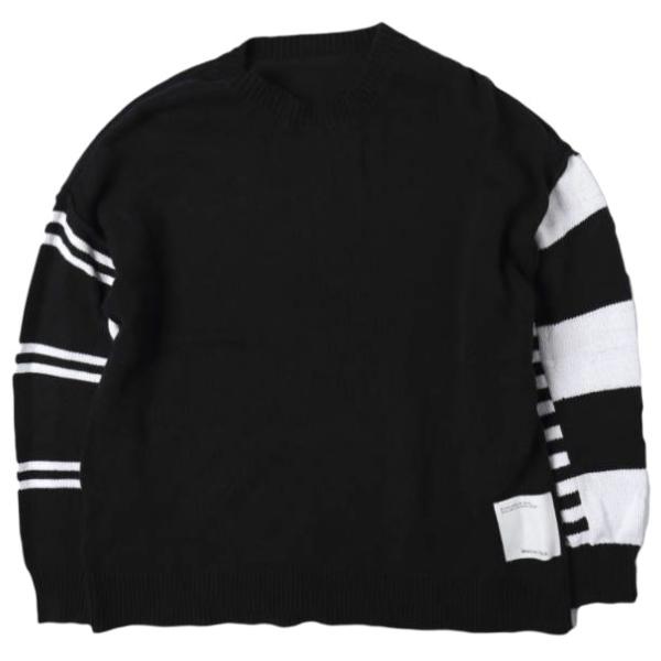 Maison ULA メゾンウラ 26SS BORDER SLEEVE PULLOVER ボーダース...