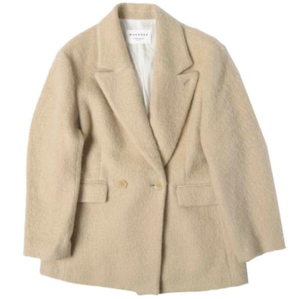 MACPHEE マカフィー 24AW モヘヤシャギー ダブルブレストジャケット 12-07-44-0...