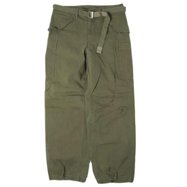 sacai サカイ 24SS Rip Stop Pants リップストップ ベルテッド カーゴパンツ...