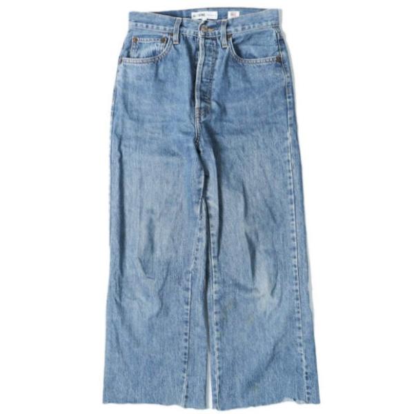 RE/DONE リダン アメリカ製 WIDE LEG CROP カットオフ ワイドデニムパンツ 18...