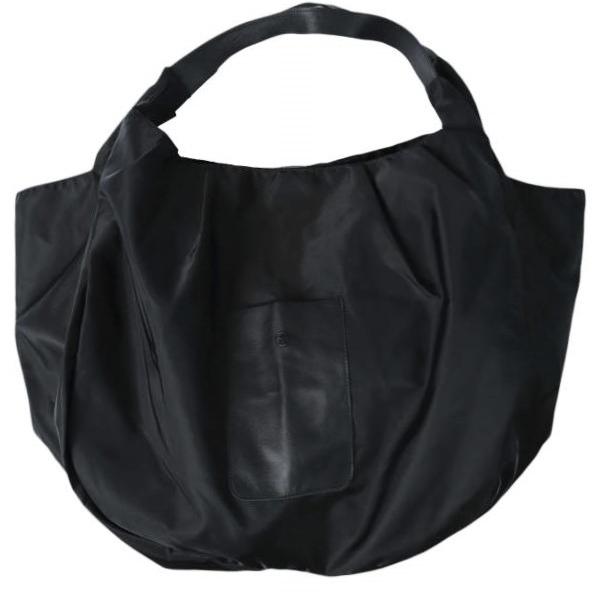 yorozu ヨロズ 日本製 HAKAMA DRAPE TOTE 袴袋 トートバッグ BLACK カ...