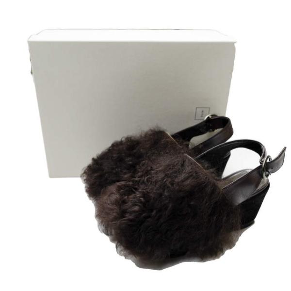 ELIN エリン リアルファーバックストラップサンダル 11506-53-0218 37(23.5c...