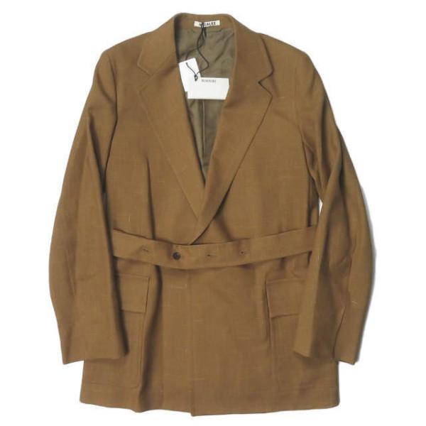 新品 AURALEE オーラリー 20SS WOOL CUPRA LINEN CLOTH JACKE...