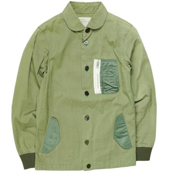 ink インク 日本製 MA-1 Remake Military Shirts Jacket リメイ...