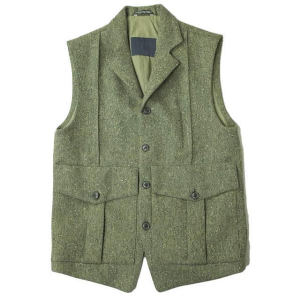 UMIT BENAN ウミットベナン イタリア製 Military Gilet ネップウール ミリタ...