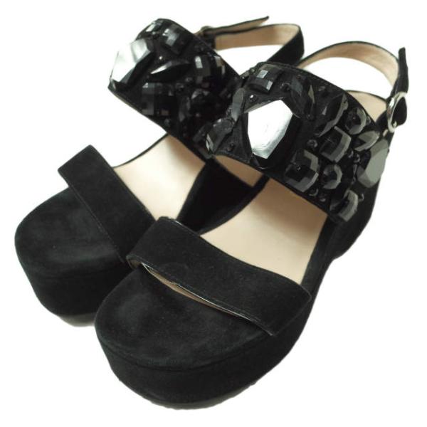 MARC JACOBS マークジェイコブス Lily Embellished Wedge Sanda...