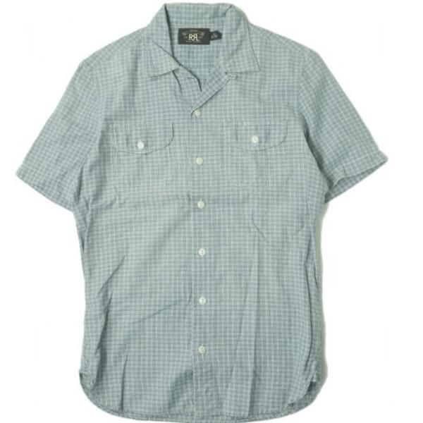 RRL ダブルアールエル PLAID-PRINT S/S CAMP SHIRTS チェックプリント ...