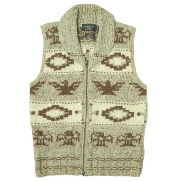 RRL ダブルアールエル COWICHAN HAND KNIT VEST カウチンハンドニットベスト...