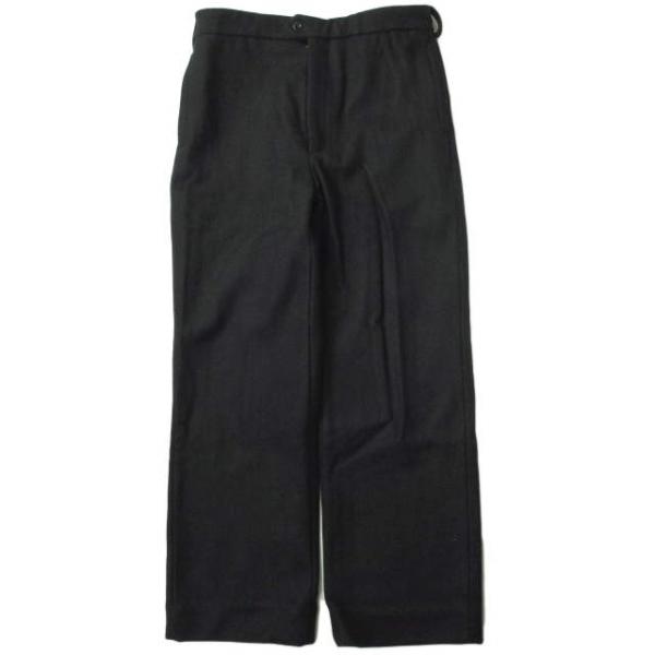 FRANK LEDER フランクリーダー ドイツ製 メルトンウールパンツ 0323018 M ブラッ...