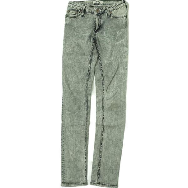 ACNE アクネ トルコ製 KEX BLACK SNOW ケミカルウォッシュスキニーデニムパンツ 2...