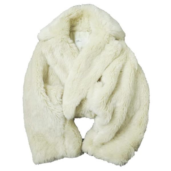 TOGA トーガ 15AW フェイクファージャケット TA52-FC074 36 オフホワイト コー...