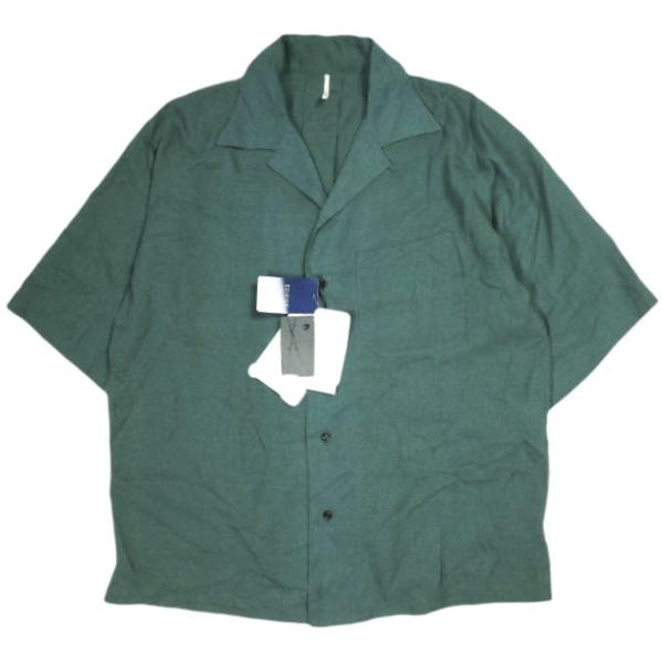 新品 m's braque エムズブラック 日本製 SOLID ALOHA SHIRT ソリッド ア...