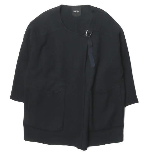UNUSED アンユーズド 日本製 Collarless Coat BIGシルエット ウールノーカラ...