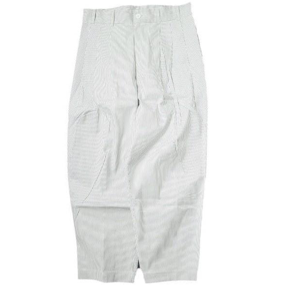 HED MAYNER ヘドメイナー 16SS 6 PLEAT STRIPE PANT 6プリーツスト...