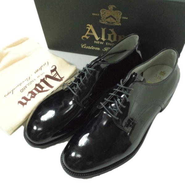 新品 ALDEN x District オールデン Patent Leather Plain Toe...