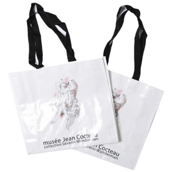 JEAN COCTEAU ジャンコクトー アートデザイン ショッパーバッグ 2個セット WHITE ...