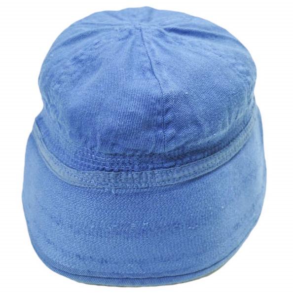 古着 SAILOR HAT セーラーハット 7 1/4 ブルー マリン ベル 軍物 帽子 g9986