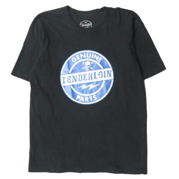 テンダーロイン TENDERLOIN 日本製 GENUINE PARTS TEE ロゴプリントTシャ...
