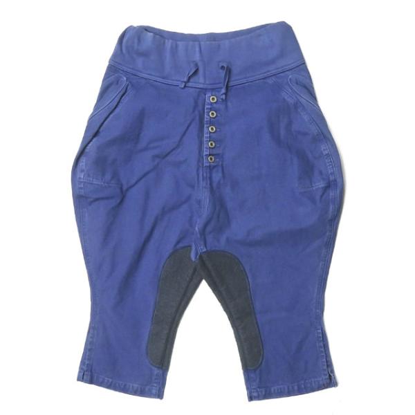 キャピタル KAPITAL 日本製 キャンバス ヌーベル乗馬ショートパンツ 2/M ブルー サルエル...