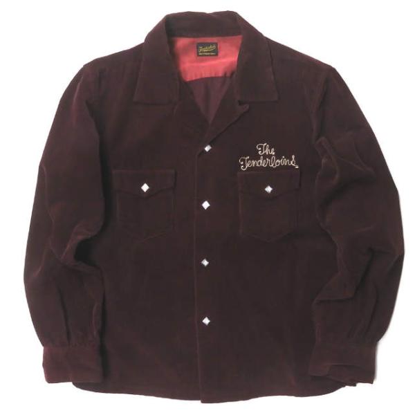 TENDERLOIN テンダーロイン 日本製 T-CORDUROY SHT コーデュロイオープンカラ...