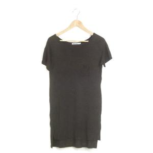 T by ALEXANDER WANG ティーバイアレキサンダーワン レーヨンボートネックワンピース...