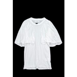 ファセッタズム FACETASM 17SS GATHERD TEE ギャザースリーブクルーネックTシ...